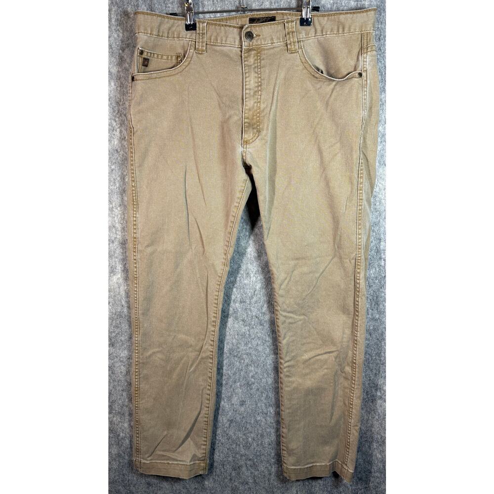 The Territory Ahead Mens Doma Gaucha 5-Pocket Tan Jeans 38x32 Stretch